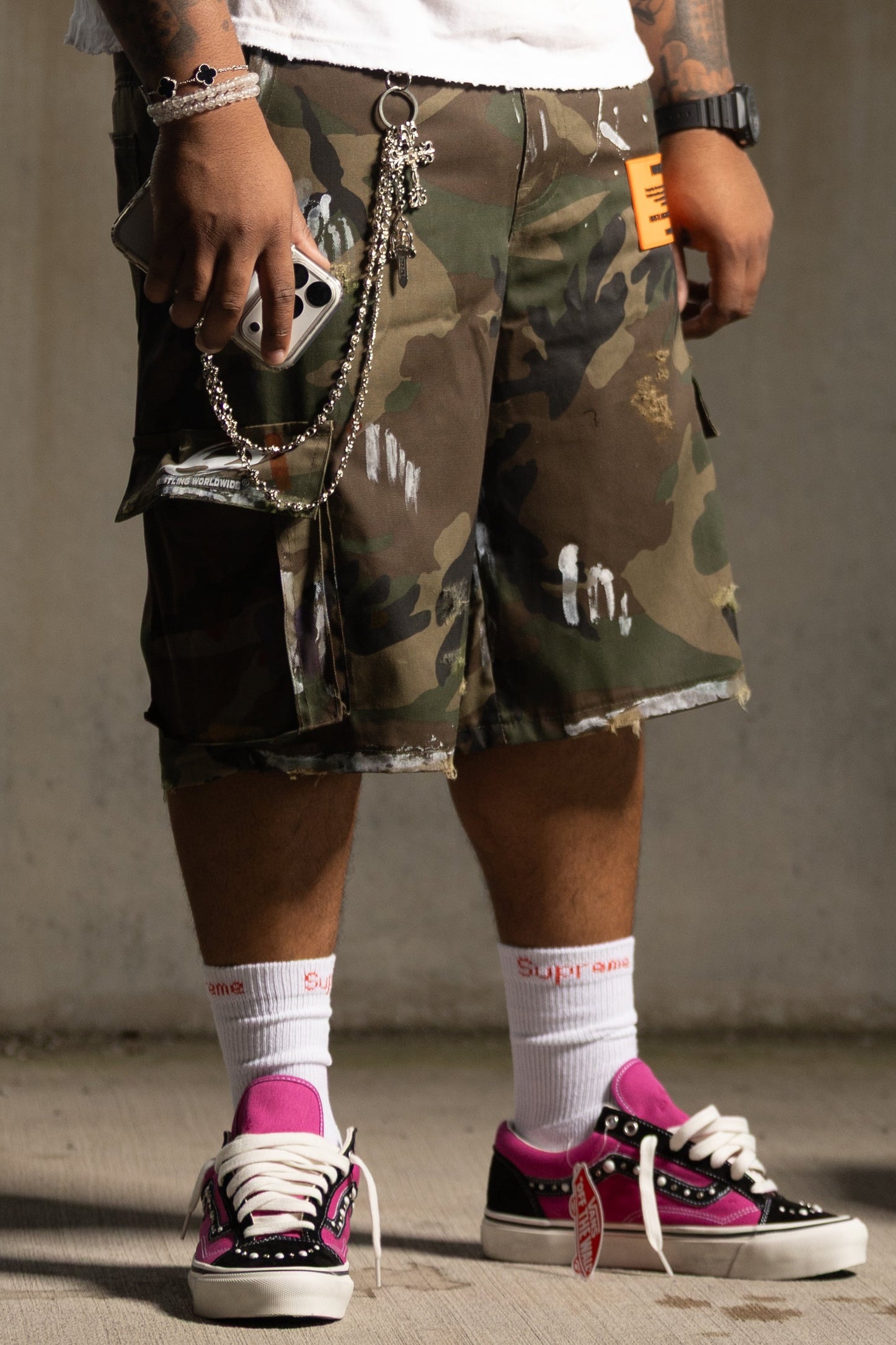 HWW Worker Camo shorts
