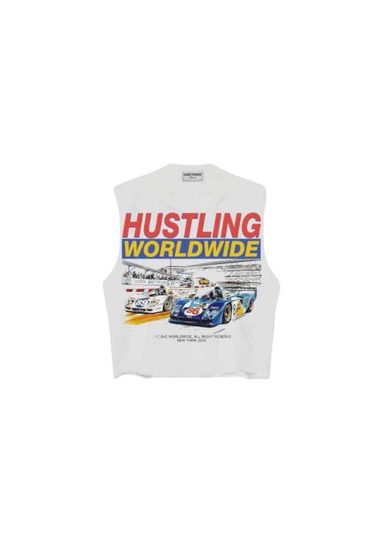 HWW Retro car sleeveless T