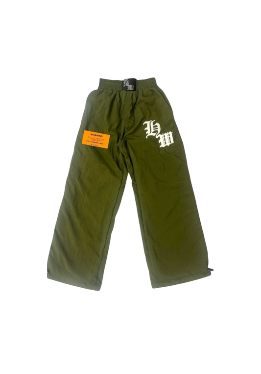 HWW nylon pants (olive)