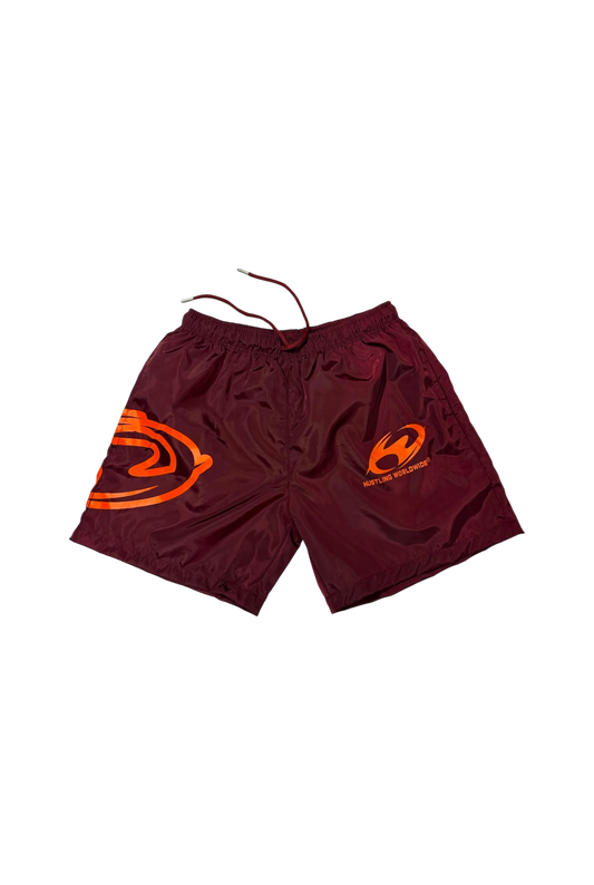 HWW V3 windbreaker short (burgundy)