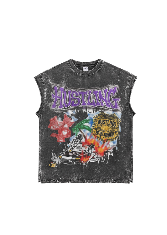 Hustling sleeveless T